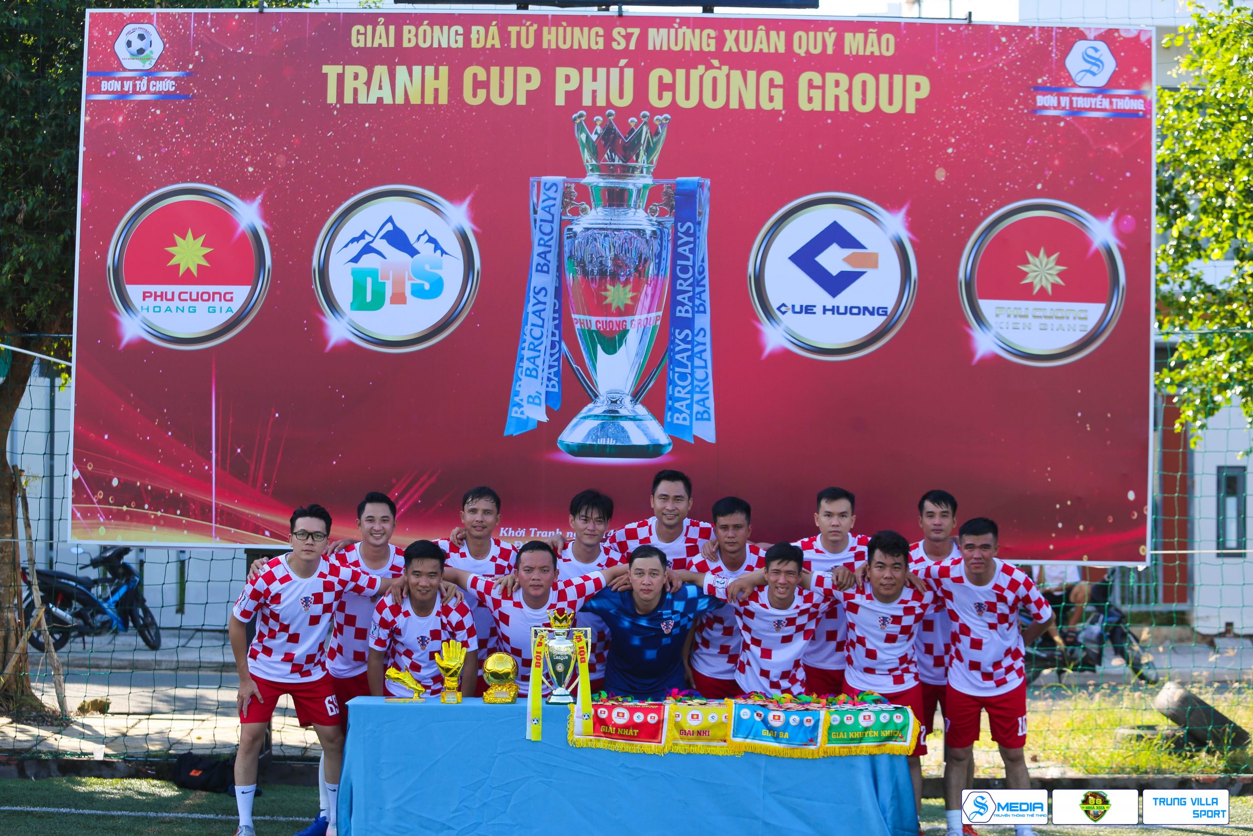 CĐCS Phú Cường Kiên Giang tổ chức Giải bóng đá Tứ Hùng mừng Xuân Quý Mão 2023